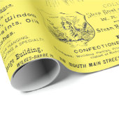 Wilkes-Barre Pennsylvania 1890 adverteren Cadeaupapier (Rol Hoek)