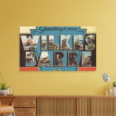 Wilkes-Barre, Pennsylvania - Grote Letter-scènes 2 Canvas Afdruk (Insitu (Woonkamer))