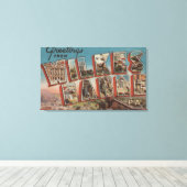 Wilkes-Barre, Pennsylvania - Grote Letter-scènes Canvas Afdruk (Insitu (Houten vloer))