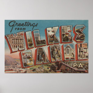 Wilkes-Barre, Pennsylvania - Grote Letter-scènes  Poster