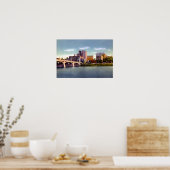 Wilkes Barre Pennsylvania Skyline Susquehanna Rive Poster (Keuken)
