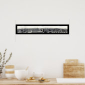 Wilkes-Barre Skyline Foto 1909 Poster (Keuken)