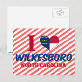 Wilkesboro, North Carolina Briefkaart (Voorkant / Achterkant)