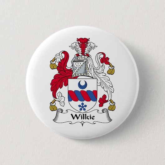 Wilkie Family Crest Ronde Button 5,7 Cm (Voorkant)
