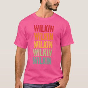 Wilkin County Minnesota Regenboog Tekst Ontwerp T-shirt