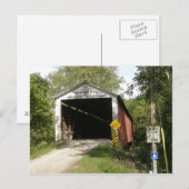 Wilkins Mill Bridge, Parke County, Indiana, Briefk Briefkaart (Voorkant / Achterkant)
