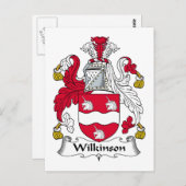 Wilkinson Family Crest Briefkaart (Voorkant / Achterkant)