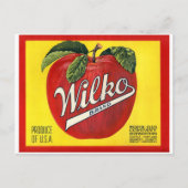 Wilko Brand Apples  label Briefkaart (Voorkant)