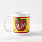 Wilko Brand Apples label Koffiemok (Links)
