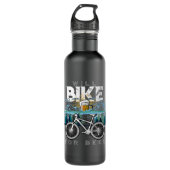 Will Bike Beer Cycling Biking Beer Lover Drink3 Waterfles (Voorkant)