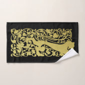 Will Bradley Heraldic Lion Bad Handdoek (Handdoek)