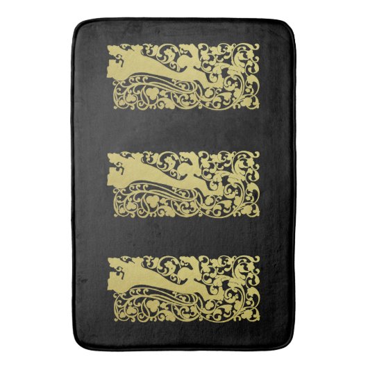 Will Bradley Heraldic Lion Badmat (Voorkant Verticaal)