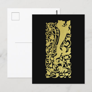 Will Bradley Heraldic Lion Briefkaart