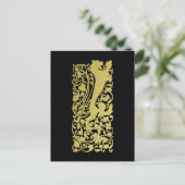 Will Bradley Heraldic Lion Briefkaart (Staand voorkant)