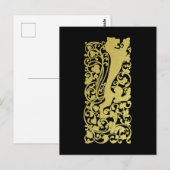 Will Bradley Heraldic Lion Briefkaart (Voorkant / Achterkant)