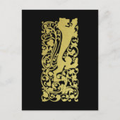 Will Bradley Heraldic Lion Briefkaart (Voorkant)