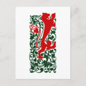 Will Bradley Heraldic Lion Briefkaart (Voorkant)