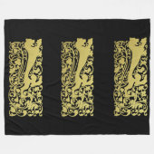 Will Bradley Heraldic Lion Fleece Deken (Voorkant (Horizontaal))