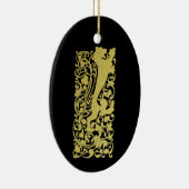 Will Bradley Heraldic Lion Keramisch Ornament (Rechts)