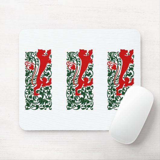 Will Bradley Heraldic Lion Muismat (Met muis)