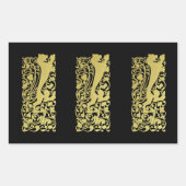 Will Bradley Heraldic Lion Rechthoekige Sticker (Voorkant)