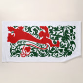 Will Bradley Heraldic Lion Strandlaken (Voorkant)