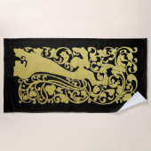 Will Bradley Heraldic Lion Strandlaken (Voorkant)