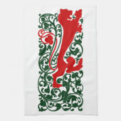 Will Bradley Heraldic Lion Theedoek (Verticaal)