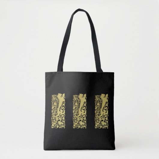 Will Bradley Heraldic Lion Tote Bag (Voorkant)