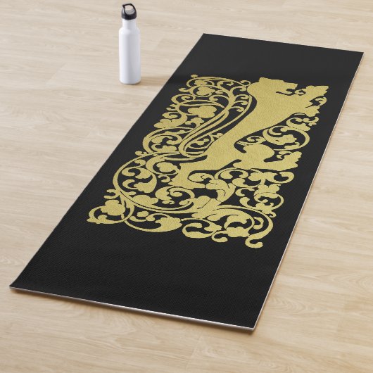 Will Bradley Heraldic Lion Yogamat (In situ)
