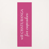 Will Chaturanga for Cupcakes Yoga Mat (Voorkant)