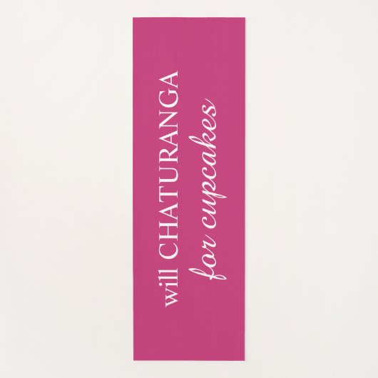 Will Chaturanga for Cupcakes Yoga Mat (Voorkant)