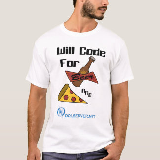 Will Code for Beer and Food - Light Shirten T-shirt