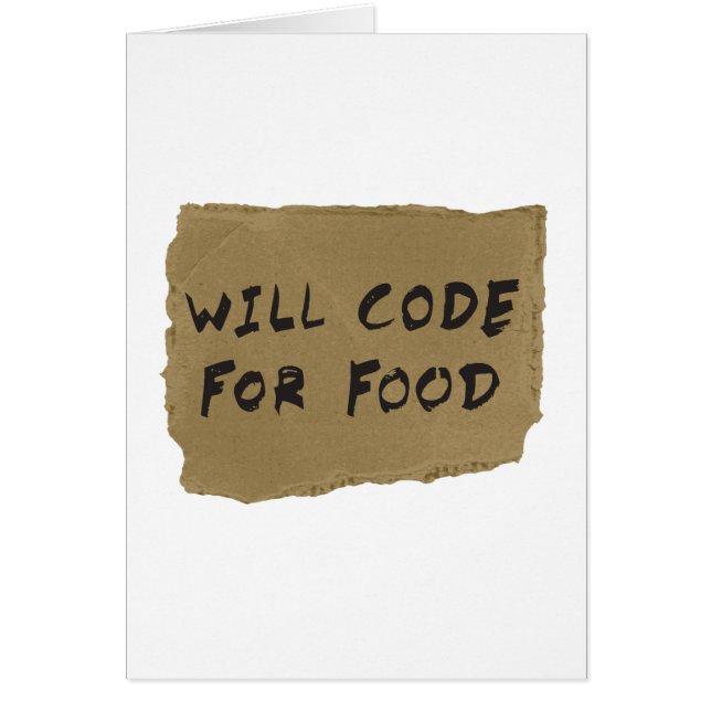 Will Code for Food (Voorkant)