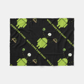 Will Code for Food (Android Software Developer) Fleece Deken (Voorkant (Horizontaal))