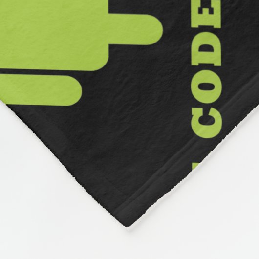 Will Code for Food (Android Software Developer) Fleece Deken (Hoek)
