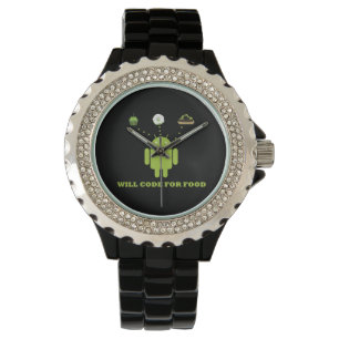 Will Code for Food (Android Software Developer) Horloge