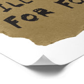 Will Code for Food Poster (Hoek)