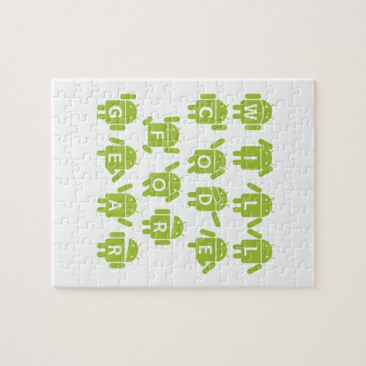 Will Code for Gear (Bugdroid Software Developer) Legpuzzel (Horizontaal)