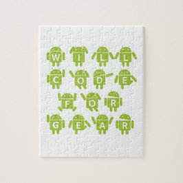 Will Code for Gear (Bugdroid Software Developer) Legpuzzel