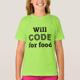 Will Code voor het Shirt van Mannen voor levensmid