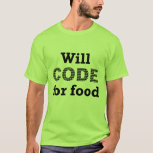 Will Code voor het Shirt van Mannen voor levensmid