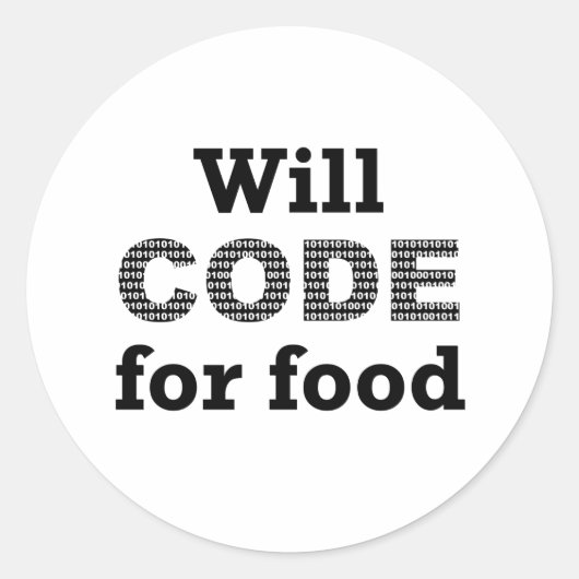 Will Code voor Stickers van levensmiddelen (Voorkant)