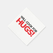 Will Cook for Hugs Servetten (Hoek)