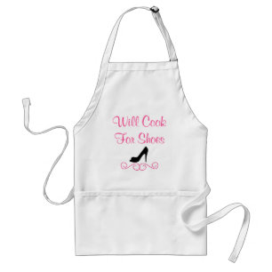 Will Cook for Shoes Apron Standaard Schort