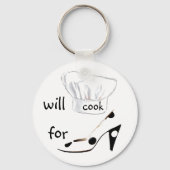 Will Cook for Shoes Sleutelhanger (Voorkant)
