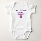 Will Cuddle for Milk Bodysuit - NWMMB (Voorkant)