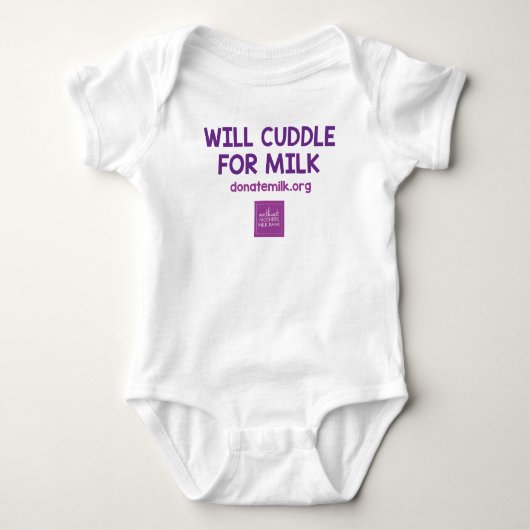 Will Cuddle for Milk Bodysuit - NWMMB (Voorkant)