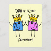 Will en Kate Briefkaart (Voorkant)