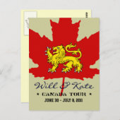 Will en Kate CANADA Tour Briefkaart (Voorkant / Achterkant)